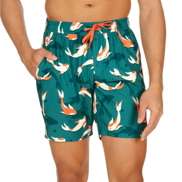 NWOT Tipsy Elves - FEELIN' KOI STRETCH SWIM TRUNKS size XL - Picture 3 of 5